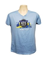 2016 United Airlines NYRR Run for Life NYC Half Womens Large Blue Jersey - $371.66 MXN