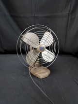 1950s Manning Bowman Model No. 41 Oscillating Desk  Table Fan Tested Wor... - £29.81 GBP
