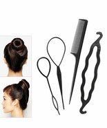 Hair French Braid Topsy Tail Clip Magic Styling Stick DIY Bun Maker Tool... - €8,91 EUR