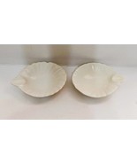 Set of 2 Franciscan Coronado Off White Swirl Shell Ashtrays Trays Dishes - $355.52 MXN