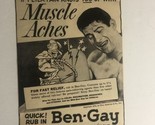 Ben Gay Print Ad Advertisement Small Vintage 1954 pa7 - $7.91