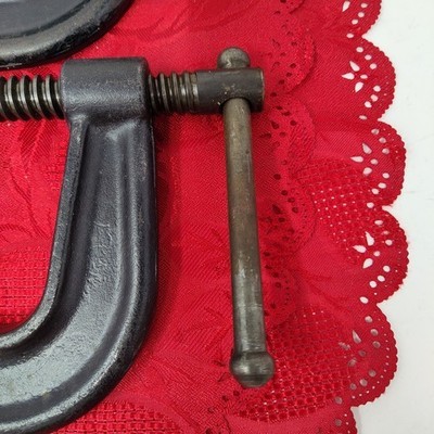 2X Brink & Cotton No. 146-6 Or 4406 6" C-Clamp Iron Made in USA  Item image 3