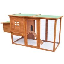 Outdoor Wooden Chicken Cage Hen House With 1 Egg Cage Wood Hutch Coop House - £140.32 GBP+