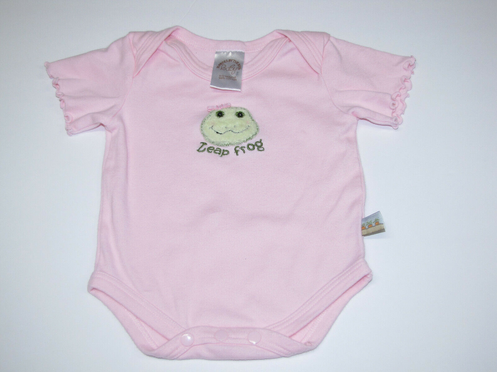 Primary image for Bunnies By the Bay Leap Frog Pink Baby Bodysuit Leapfrog Leap Frog 0-3-6 mos