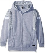 Southpole Big Boys&#39; Fleece Hooded Fullzip , Heather Grey Nylon, Medium - $19.99