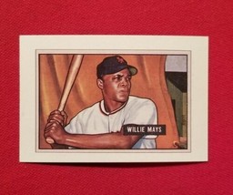 1989 Bowman Sweepstakes Willie Mays 1951 Bowman Reprint FREE SHIPPING - £1.55 GBP