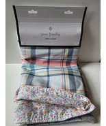 Vera Bradley Table Runner Pastel Plaid Floral Easter  Reversible  13.25&quot;... - $239.38 MXN