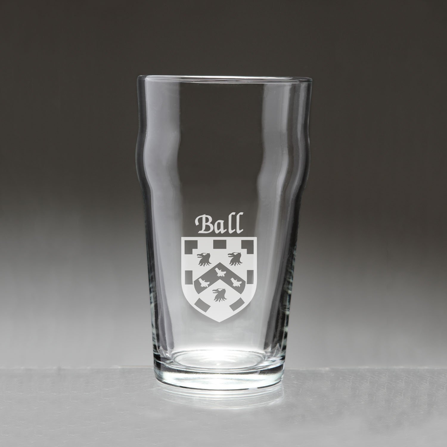 Ball Irish Coat of Arms Pub Glasses - Set of 4 (Sand Etched) - £53.88 GBP