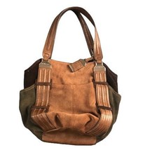 Tignanello Brown 100% Leather Suede Hobo Bag Purse Handbag - €119,40 EUR