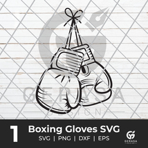 Boxing Gloves SVG, Sports SVG, Boxing SVG, Silhouette Cut File, SVG File... - $1.99
