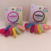 2 PKS OF scunci Kids Spirals with Pom-pom - 12 PIECES TOTAL - $9.62