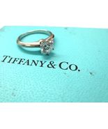 Tiffany &amp; Co Platinum .70ct D VVS2 Round Diamond Solitaire Engagement Ring - £5,840.72 GBP