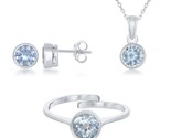 18&quot; Women&#39;s Jewelry Set .925 Silver 379241 - $129.00