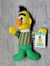 Vintage 1999 Sesame Street Kelloggs Mini Beans 4&quot; Plush Toy Unused w/Tags Bert - $9.75