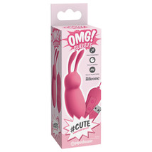 Pipedream OMG! Bullets #Cute USB-Powered Silicone Vibrating Bullet w/Ears Pink - £26.29 GBP