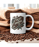 &quot;Rest in Grounds Coffee Mug - Funny Gothic Coffee Lover Gift&quot; - €13,64 EUR+