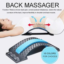Multi-Level Adjustable Relaxation Back Mager Stretcher Waist Neck Stretch Fitnes - £90.30 GBP