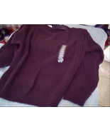BILL BLASS LARGE BROWN SWEATER with Tags  MADE IN USA - $20.00