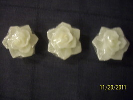 Rose Floating Candles scented - 2 packages - each package contains 3 can... - $4.00