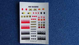 Warhammer OOP Ork War Bike Transfer Sheet c1995 - $1.99