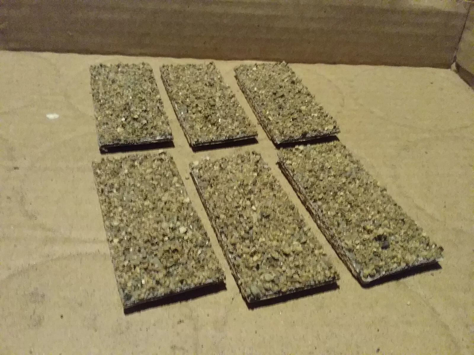 HO scale rock load inserts for AHM ore jenny - Custom Handmade Set Of 6 - $6.00