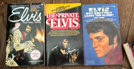 Lote De 3 Elvis Presley Libros en Rústica Final Años Privado + ¿por Qué? No They - £9.34 GBP