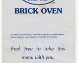 Original David&#39;s Brick Oven Wood Fired Pizza Menu Red River Rd Austin Te... - $18.81