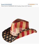 Old Glory Straw Western USA Sun Hat - €23,10 EUR