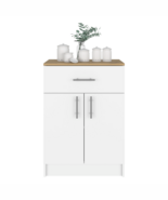 Pantry Cabinet Netal, Kitchen, White / Light Oak - $351.48 CAD