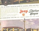 1948 Jeep Station Wagon Full Page Magazine Ad  - $11.88