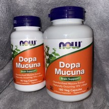 Dopa Mucuna 270 Lot Pack Veg Caps  by Now Foods 5/26 12/25 - £23.50 GBP