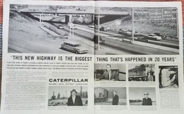 1961 Caterpillar Equipment  Magazine Ad New Road - $16.83
