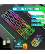2.4G Wireless Keyboard and Mouse Combos Sets 104 Keys Rainbow Backlight ... - $1,125.29 MXN+