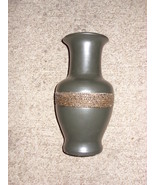 Greco Roman Style Gray Vase with Inlaid Beading - $15.50