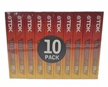 TDK Blank 10 VHS Tapes Superior Quality T-120 6 Hours/EP 10 Pack NEW - £17.08 GBP