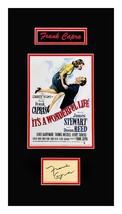 Frank Capra Autograph Cut Museum Framed Ready to Display - £542.92 GBP