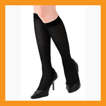 280D high compression stockings support hose knee varicose veins black 3... - $32.50