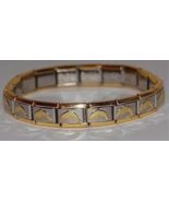 GOLD DOLPHINS 9mm Italian Charms Starter Bracelet 18 Links - $278.27 MXN