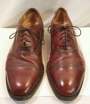 Bragano Cole Haan Cap toe Oxfords Mens Shoes Made In Italy 5864 Leather 10 1/2 D - $39.68