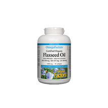 Natural Factors Omega Factors Organic Flaxseed Oil, 90 Soft Gels - £11.20 GBP