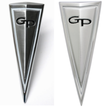 Trunk and Hood Arrowhead Emblem Set For 1963 Pontiac Grand Prix Made in ... - £99.04 GBP