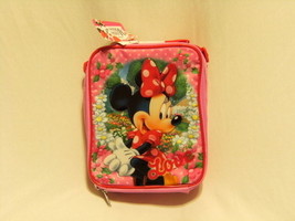 Disney Classic Minnie Mouse Love Pink Girl School Lunch Box Lunchbox Bag Snacks - £19.44 GBP