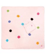 Kashwere Baby Blanket Polka Dot Pink with Bear Cap - £69.24 GBP