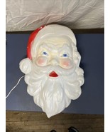 Vintage Christmas Light Blow Mold Santa Face Head 21.5” Union Products H... - $99.99