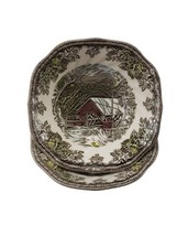 Johnson Brothers Friendly Village Square Soup Bowl Cov Bridge England Se... - $13.84