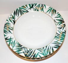 Set Of 4 Ls Collection New York Lynda Sylvester Rainforest Large Rim Soup Bowls - £52.03 GBP