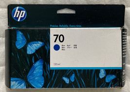 HP 70 Blue DesignJet Ink 130ml C9458A Genuine OEM Sealed Box Free Shipping - £22.04 GBP
