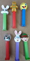 PEZ Holiday Dispensers Candy Holder  Green Easter Bunny Gingerbread Lot Of 6 - £9.34 GBP