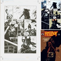 Mike Mignola Signed Original Art Hellboy Conqueror Worm #3 Pg 6 Dark Hor... - £7,395.67 GBP