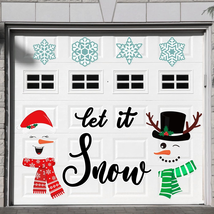 24 Pcs Christmas Garage Door Decoration Xmas Snowman Magnets Snowman Face Garage - £20.88 GBP